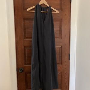 Short gray cross back dress